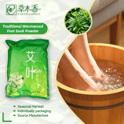 100% Natural Organic Mugwort Foot Soak Wormwood Foot Bath Powder For Deep Relaxation