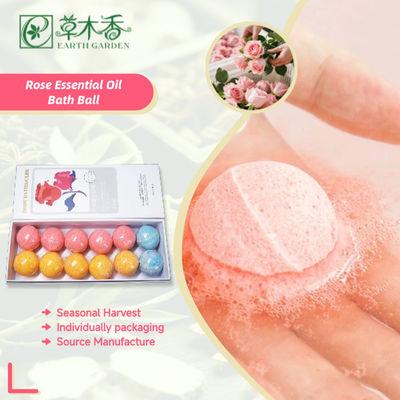 Organic Rose Bath Bombs With Essential Oils For Sensitive Skin Relax Body And Mind