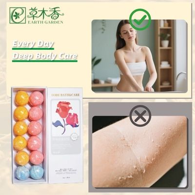 Rose Scented Colorful Bath Bomb Ultra Nourishing And Serenity Moisturize The Skin