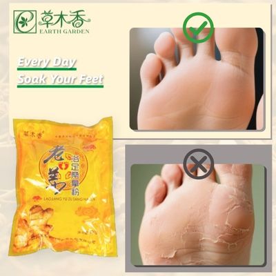 Uncooked Chinese Ginger Foot Soak Stimulate Skin Blood Fatigue Recovery