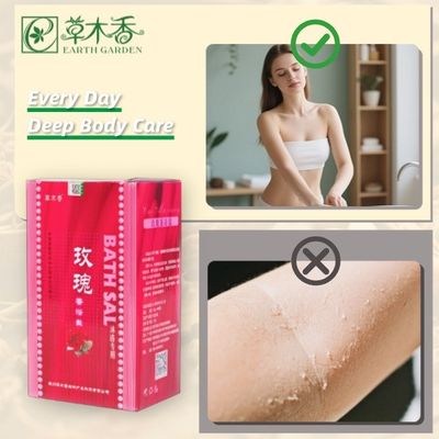 Floral Rose Bath Crystals Spa Grade Herbal Bath Products With Essential Moisturize
